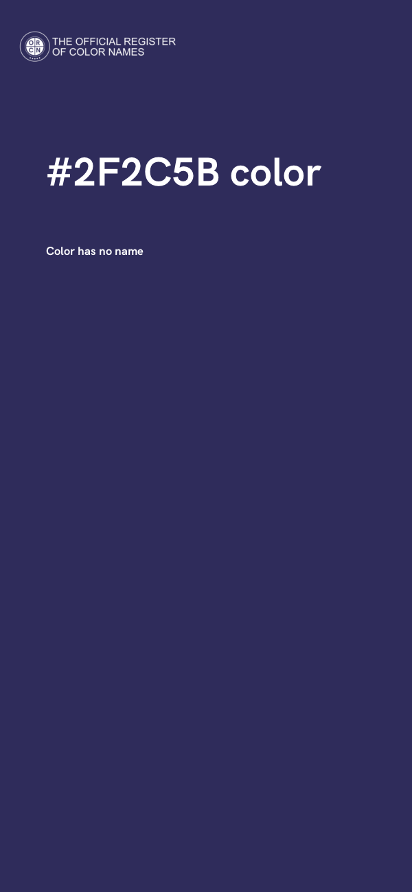 #2F2C5B color image