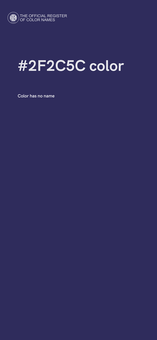 #2F2C5C color image
