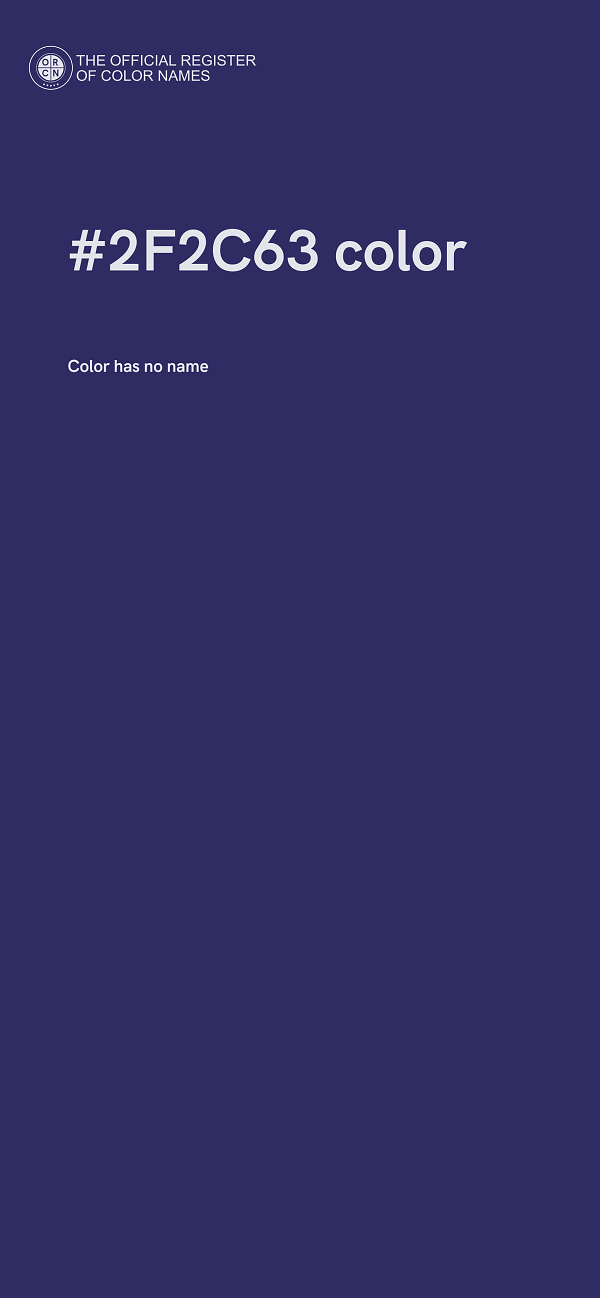 #2F2C63 color image