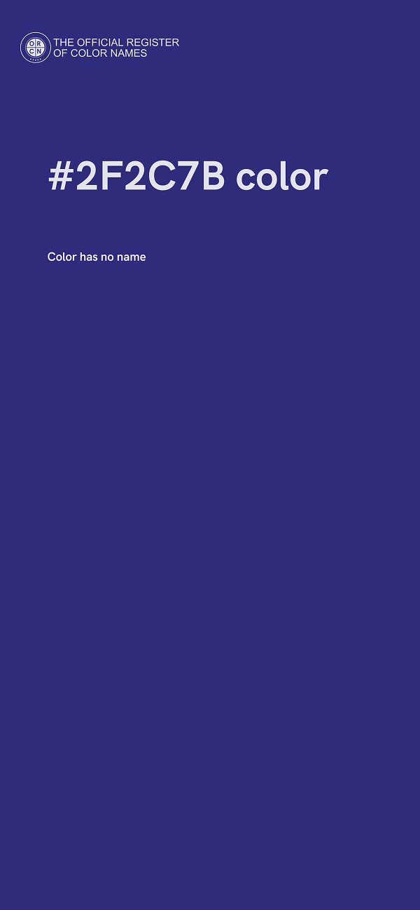 #2F2C7B color image