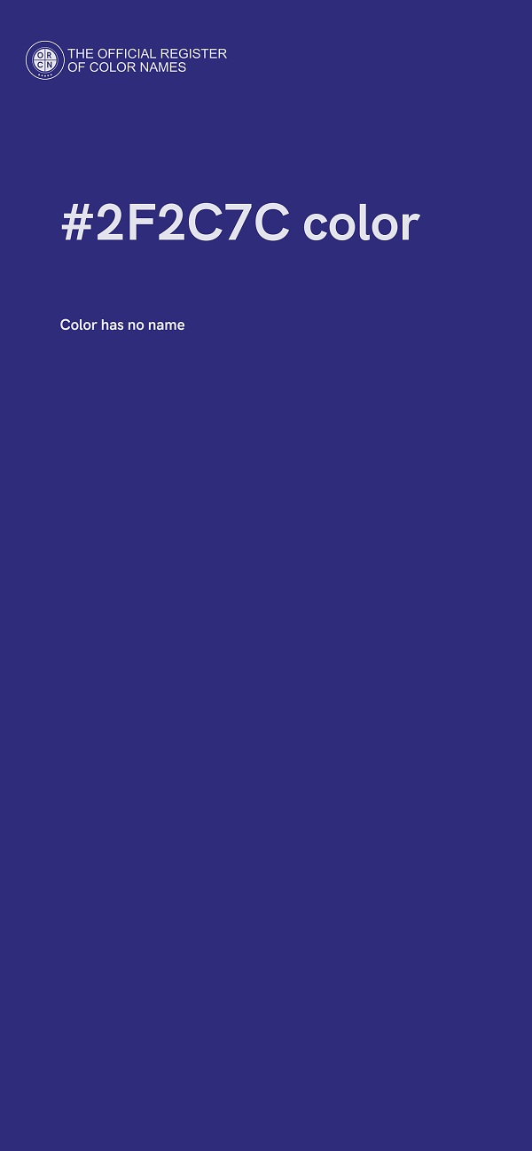 #2F2C7C color image