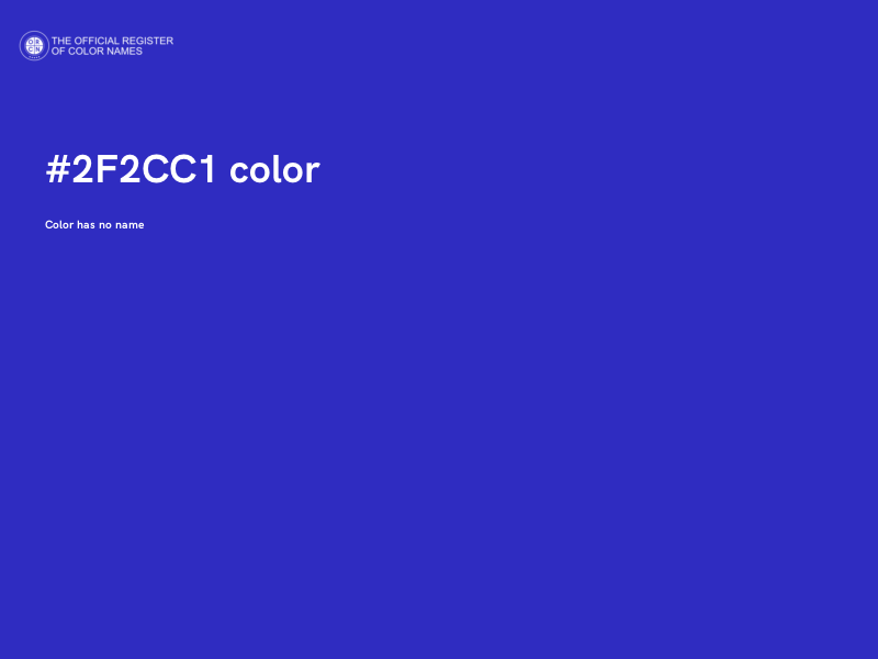 #2F2CC1 color image