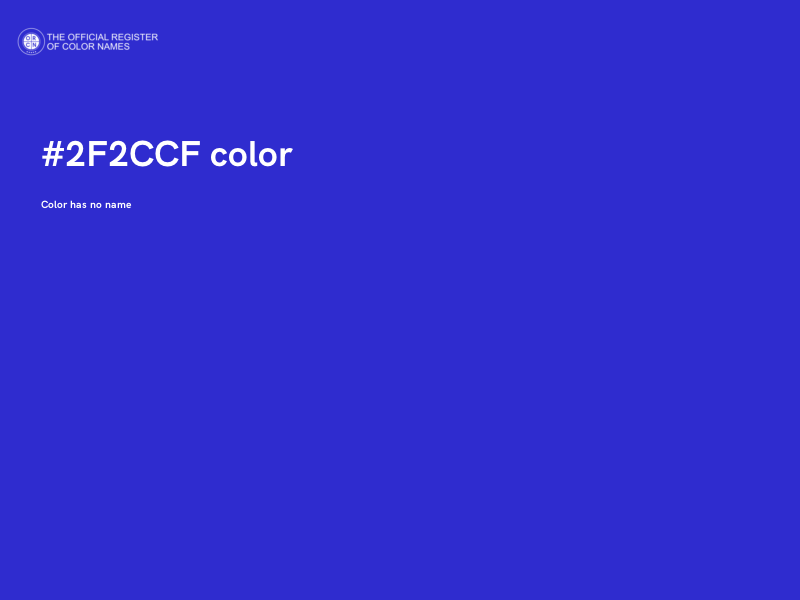 #2F2CCF color image