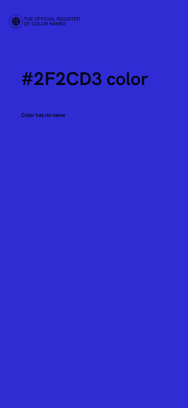 #2F2CD3 color image