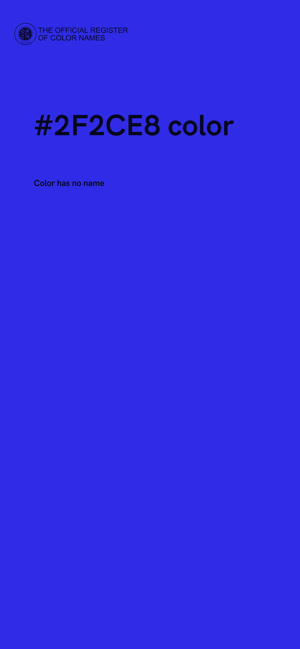 #2F2CE8 color image