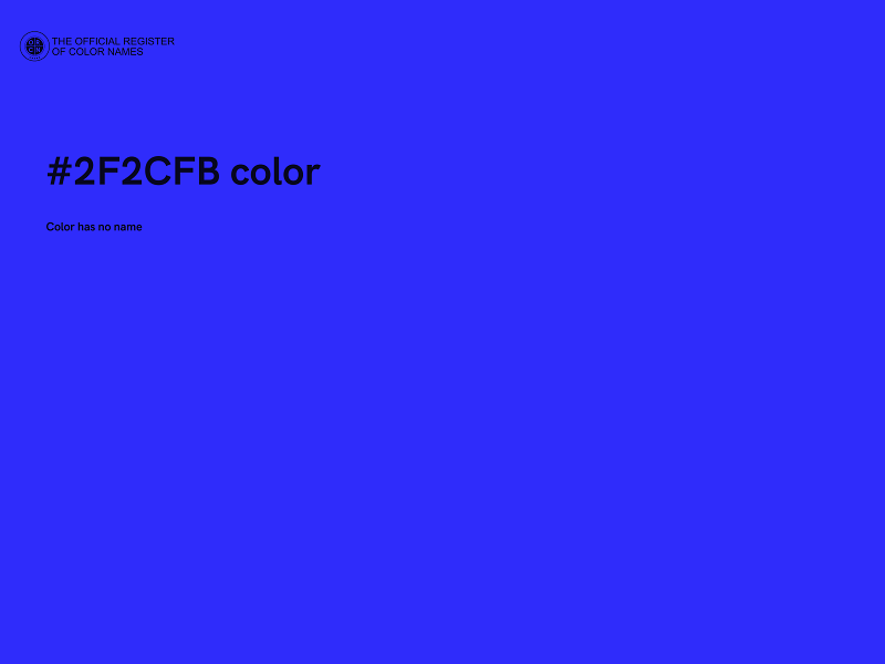 #2F2CFB color image