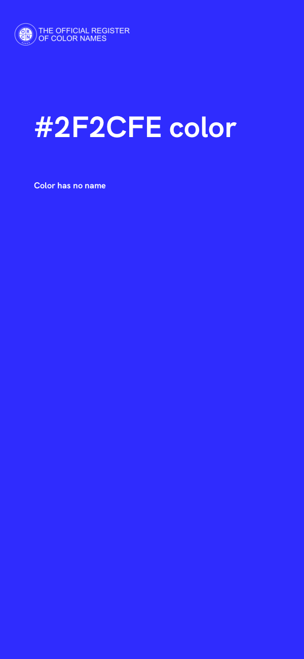 #2F2CFE color image