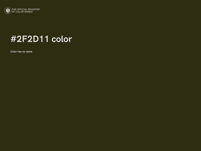 #2F2D11 color image