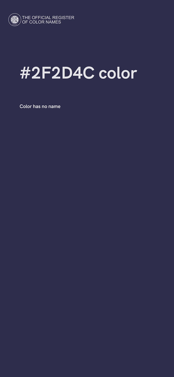 #2F2D4C color image