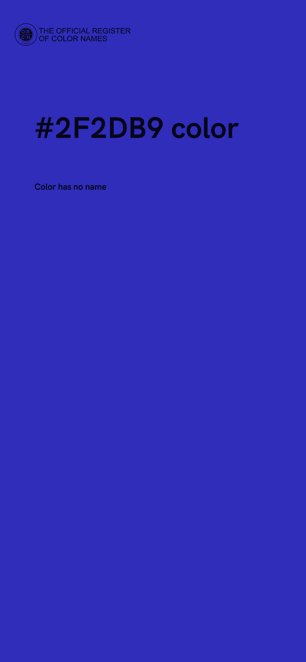 #2F2DB9 color image