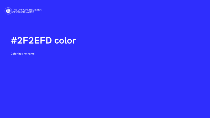 #2F2EFD color image