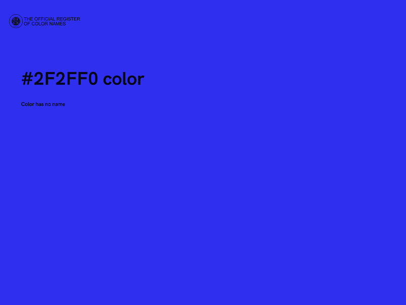 #2F2FF0 color image