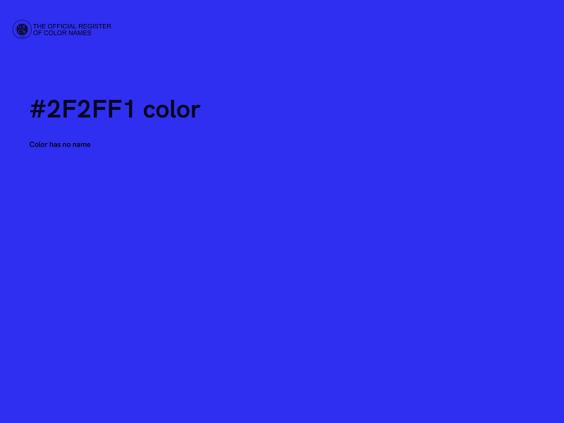 #2F2FF1 color image