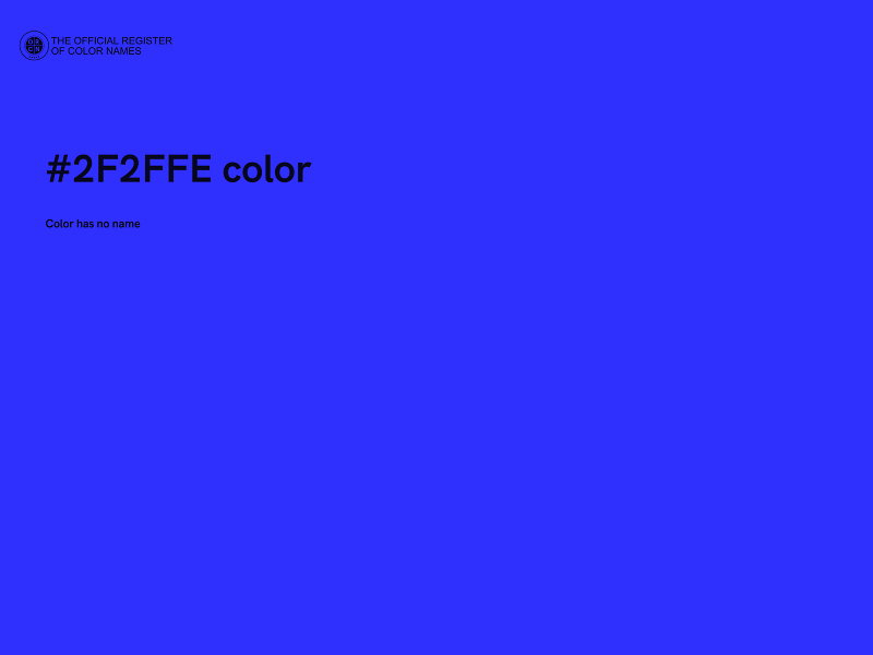 #2F2FFE color image
