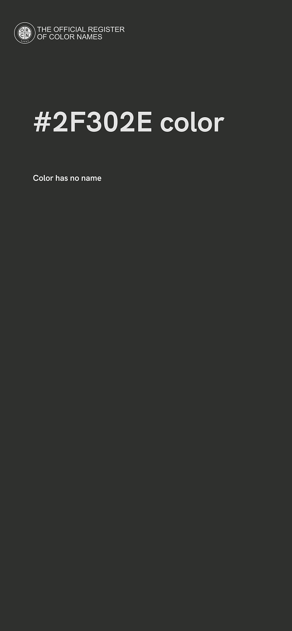 #2F302E color image