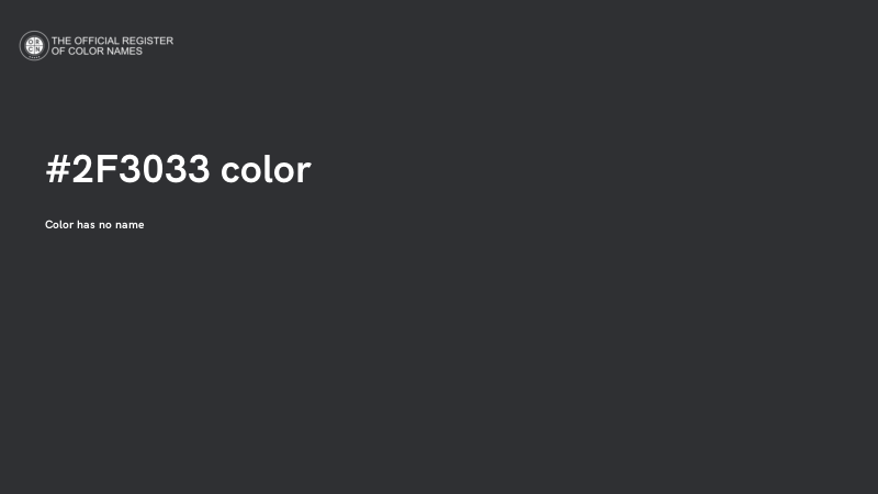 #2F3033 color image