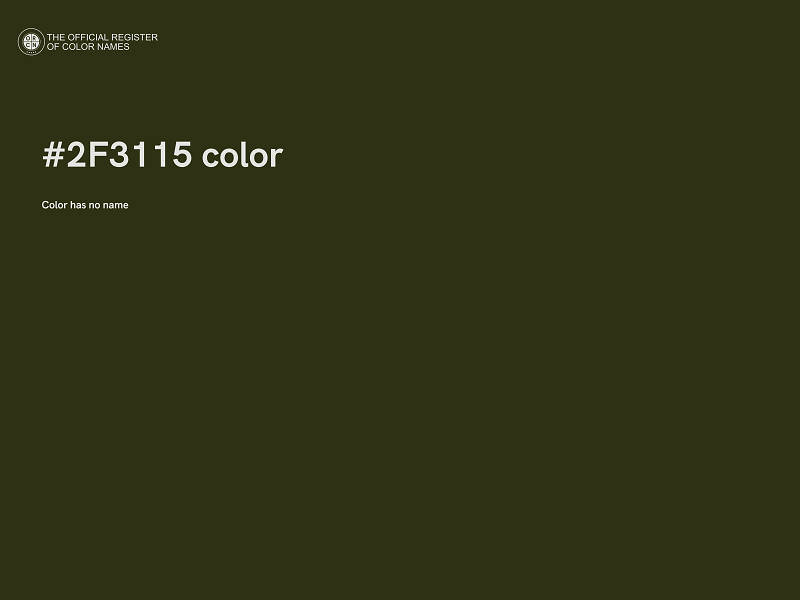 #2F3115 color image