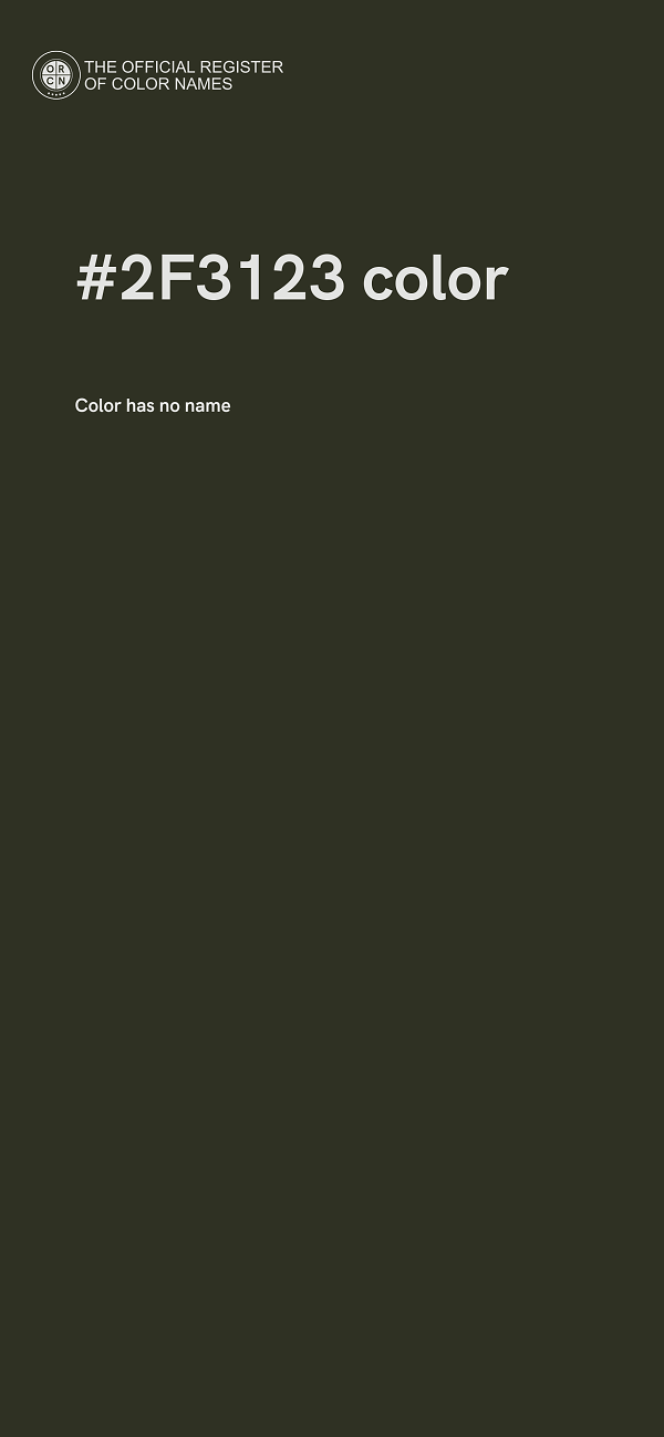#2F3123 color image
