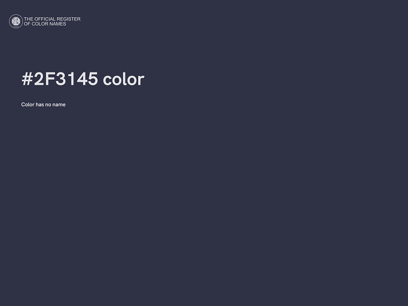 #2F3145 color image