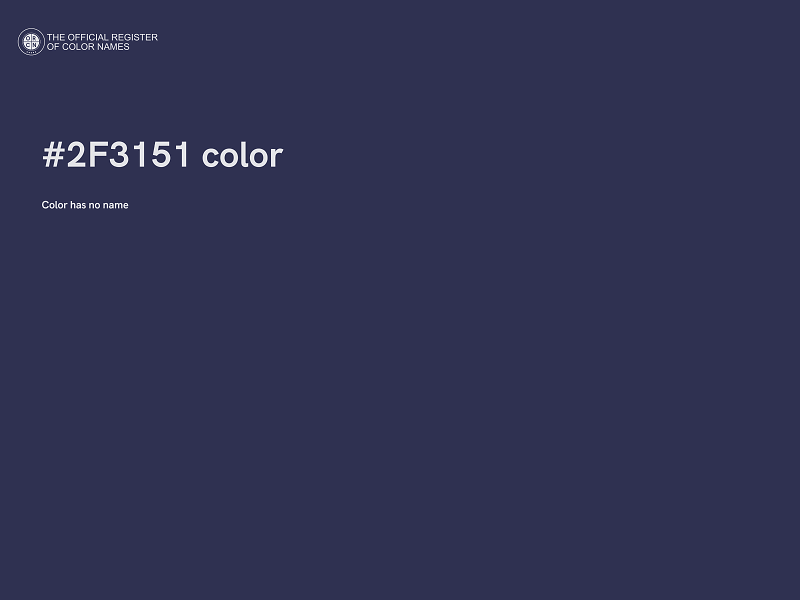 #2F3151 color image