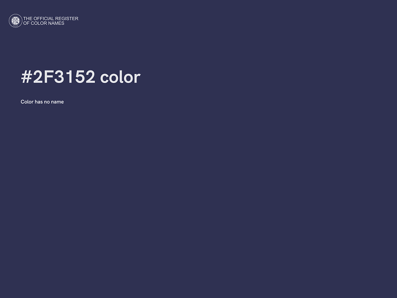 #2F3152 color image