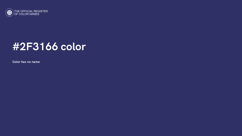 #2F3166 color image