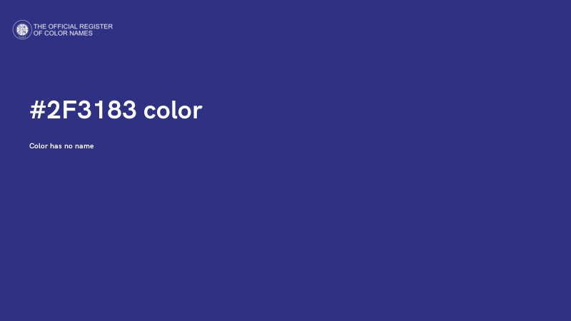 #2F3183 color image