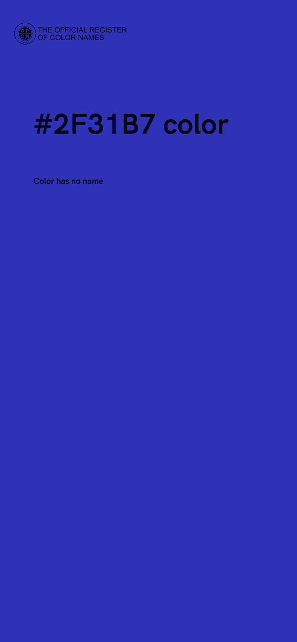 #2F31B7 color image