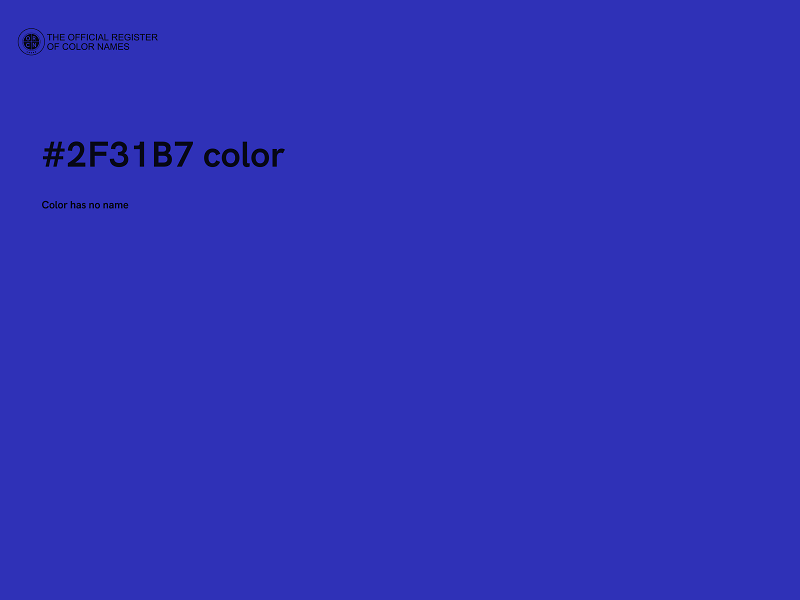 #2F31B7 color image