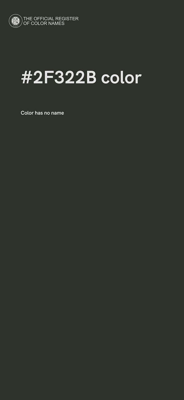 #2F322B color image