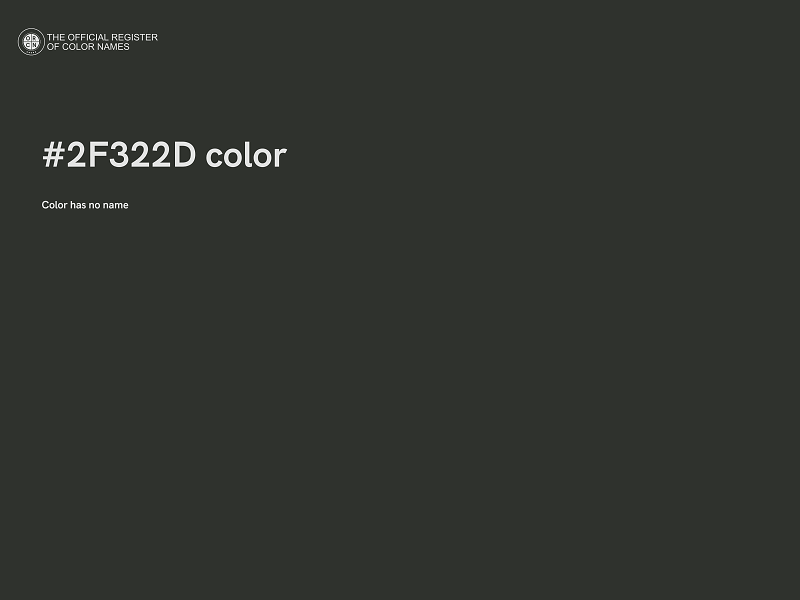 #2F322D color image