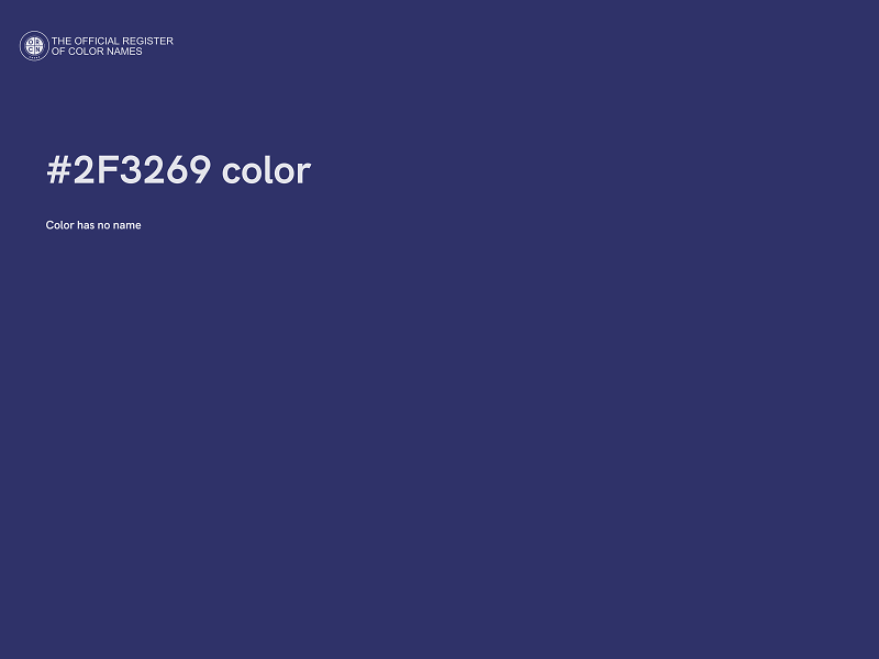 #2F3269 color image