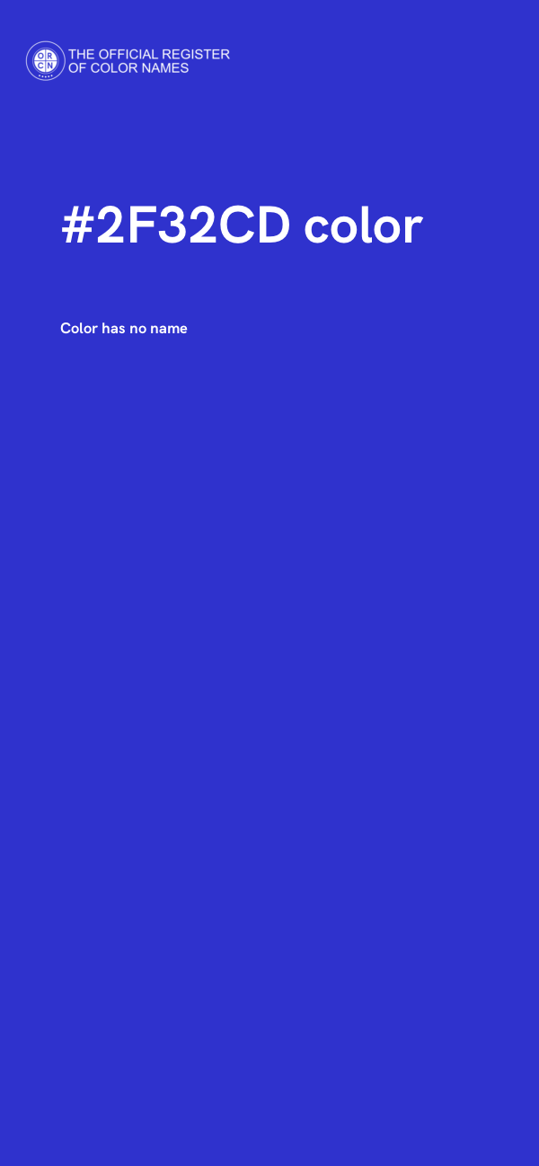 #2F32CD color image