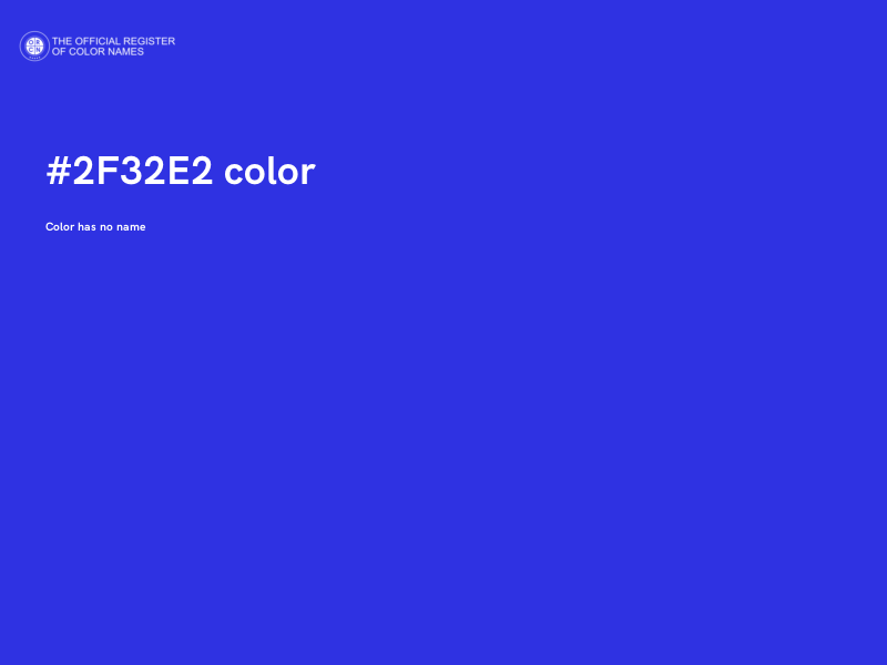#2F32E2 color image