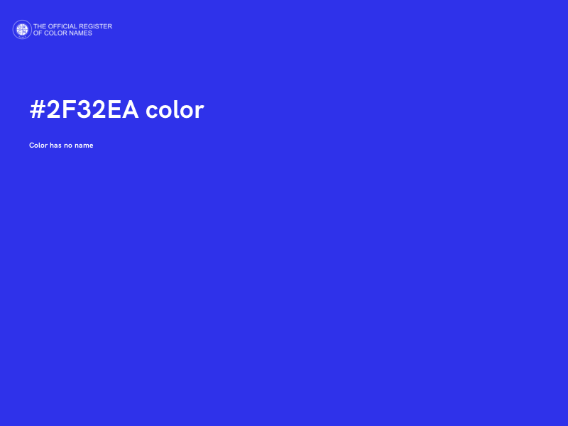#2F32EA color image