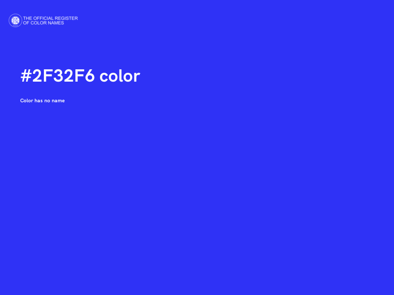 #2F32F6 color image