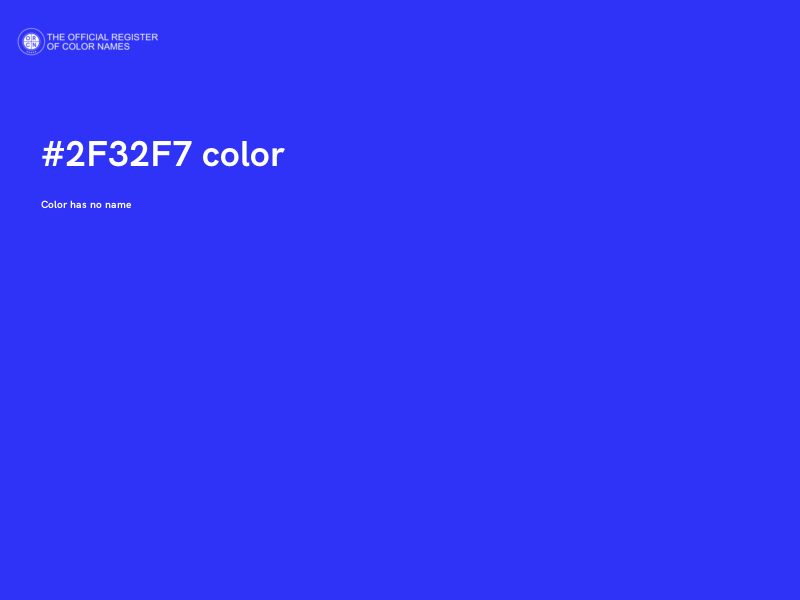 #2F32F7 color image