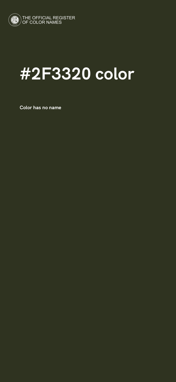 #2F3320 color image