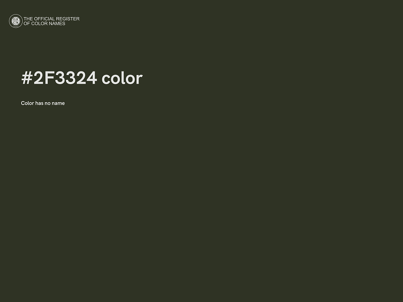 #2F3324 color image