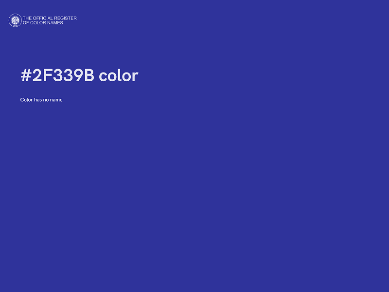 #2F339B color image