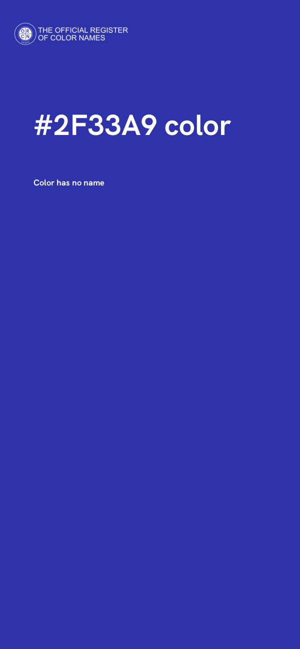 #2F33A9 color image