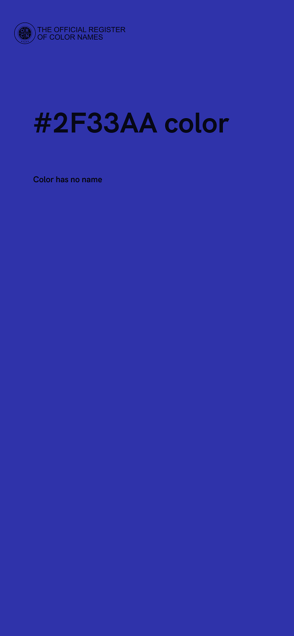 #2F33AA color image