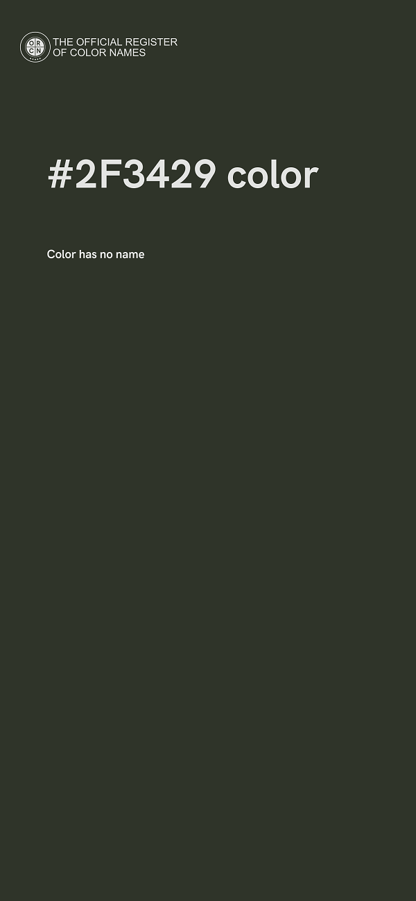 #2F3429 color image