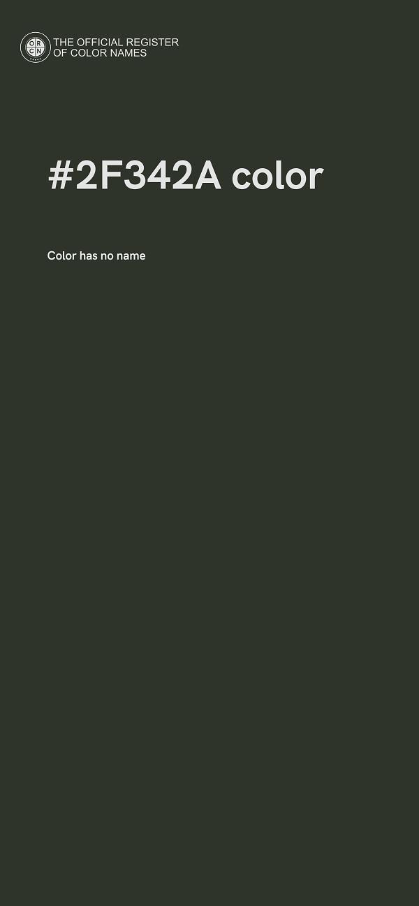 #2F342A color image