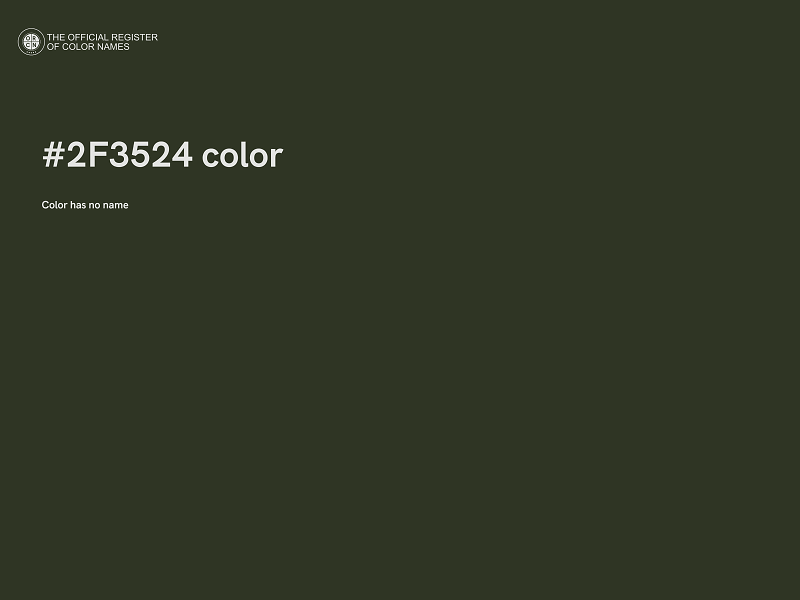 #2F3524 color image