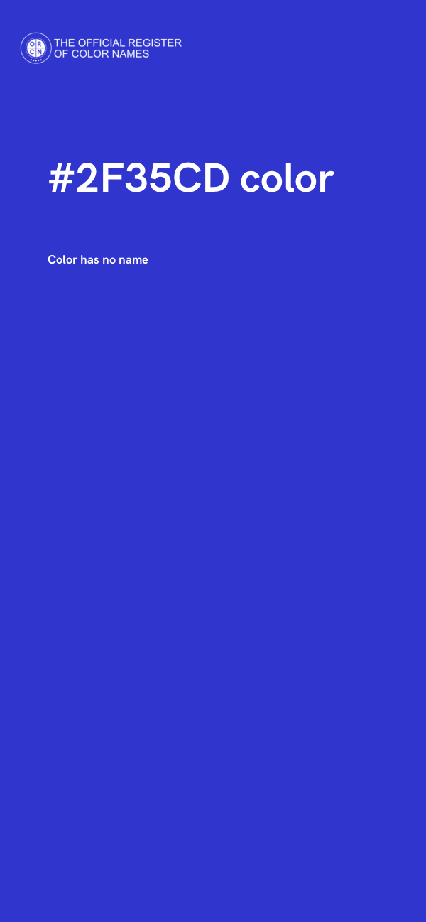#2F35CD color image