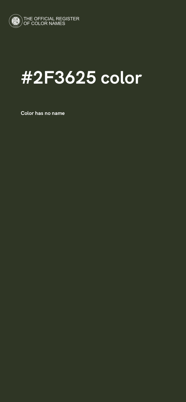 #2F3625 color image
