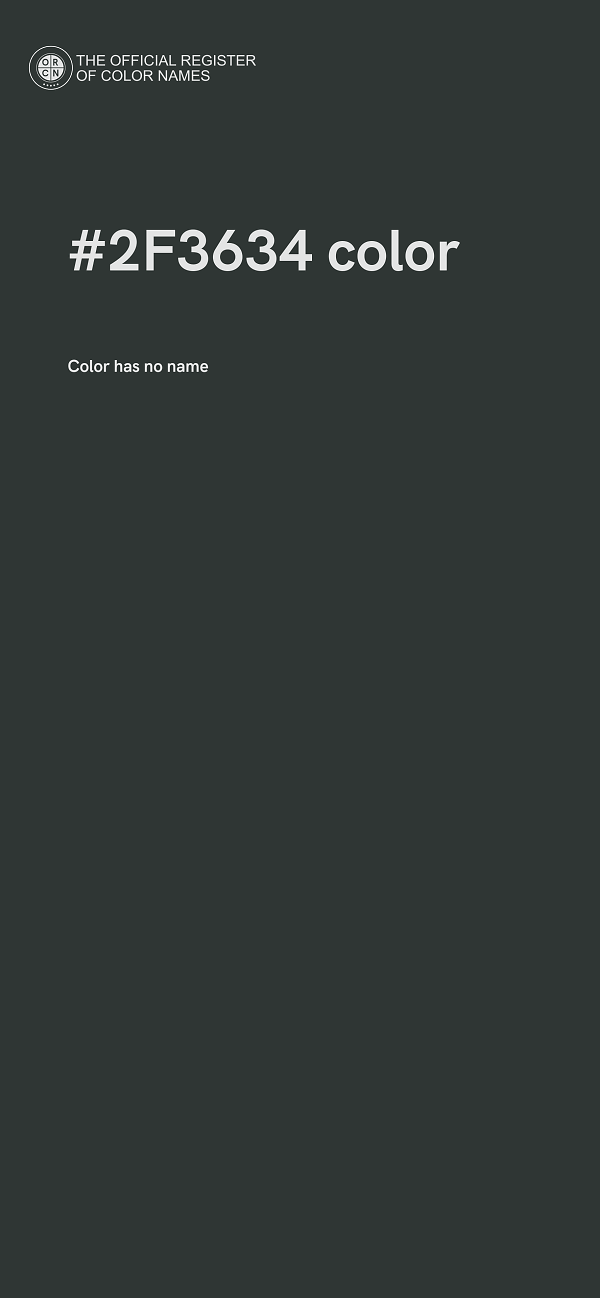 #2F3634 color image