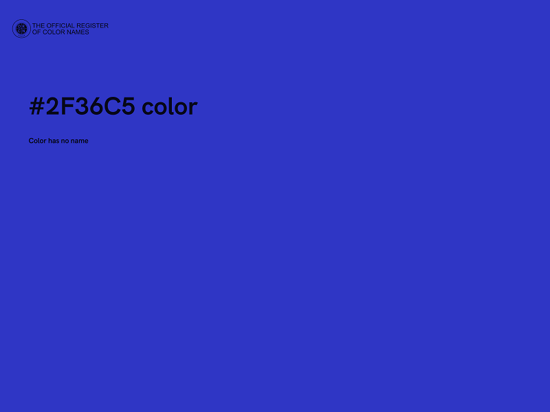 #2F36C5 color image