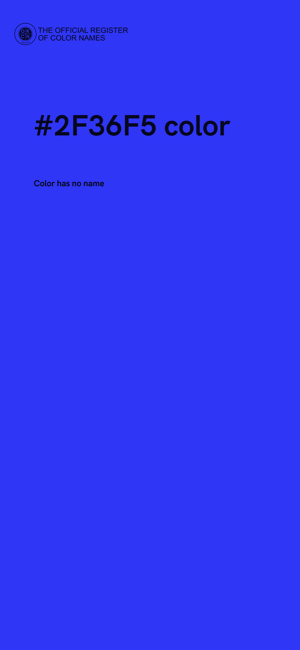#2F36F5 color image